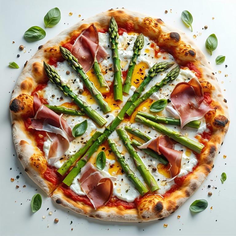 Asparagus Ricotta Pizza